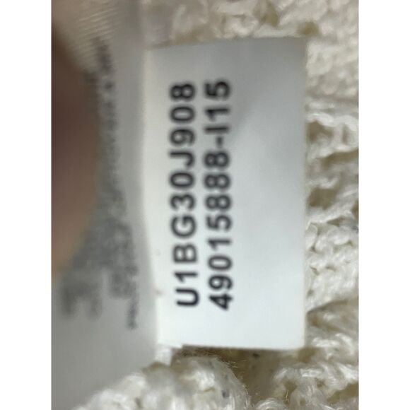 Nine West Open Knit Shrug Cardigan Women's Ivory Pointelle Short Sleeve - Picture 6 of 8